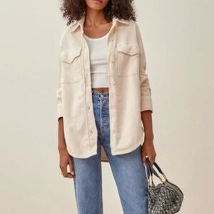Reformation Jennings Women’s Jacket Color Cream Size XS